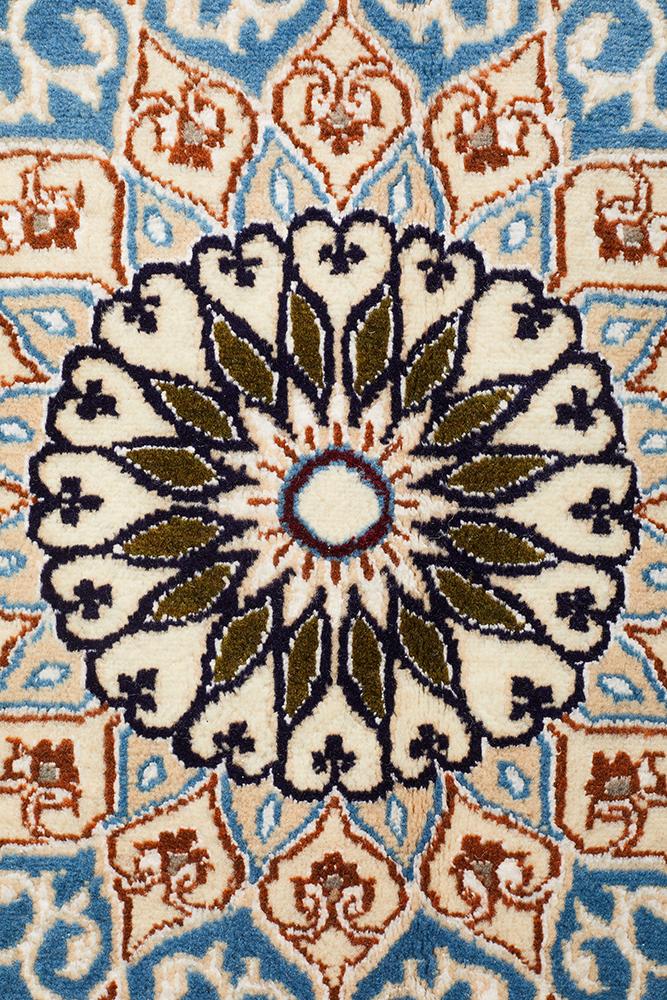 PERSIAN NAEN 14 Blue Cream Rug