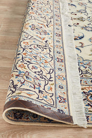 PERSIAN NAEN 14 Blue Cream Rug