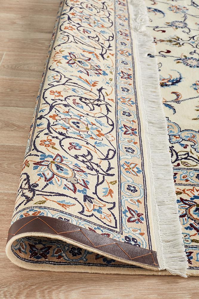 PERSIAN NAEN 14 Blue Cream Rug