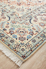 PERSIAN NAEN 14 Blue Red Rug