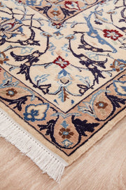 PERSIAN NAEN Navy Cream Rug