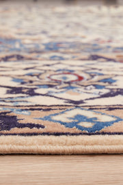 PERSIAN NAEN Navy Cream Rug