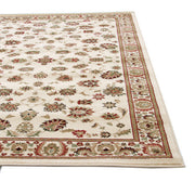 Traditional Floral Design Ivory Rug