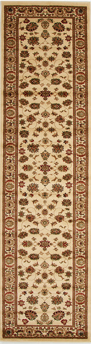 Traditional Floral Design Ivory Rug