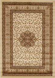 Medallion Classic Design Ivory Rug
