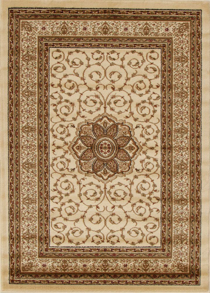 Medallion Classic Design Ivory Rug
