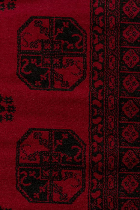 Classic Afghan Design Red Rug