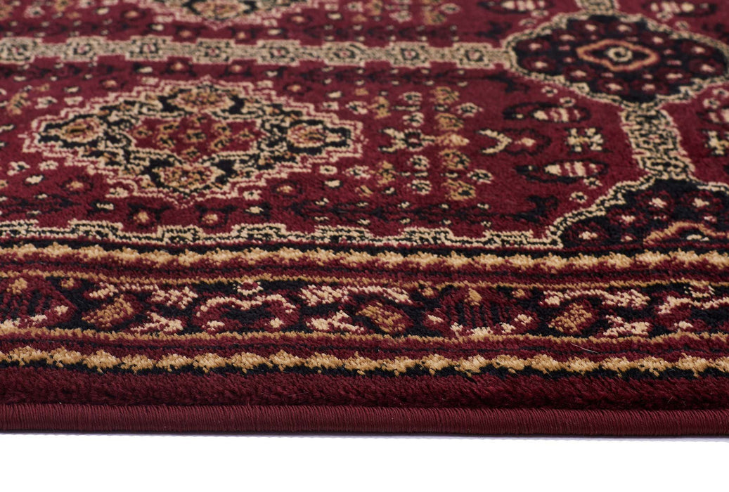 Traditional Shiraz Design Black Red Rug