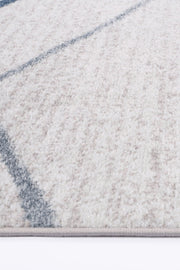 Paisley Abstract Stripe Light Blue Rug