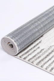 Paisley Abstract Diamond Silver Rug