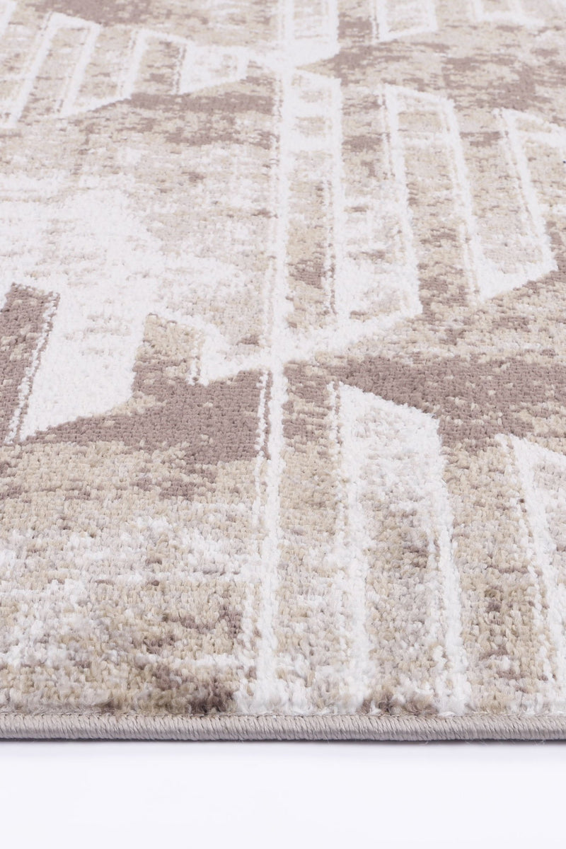 Paisley Transitional Geometric Latte Rug