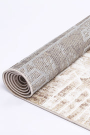 Paisley Transitional Geometric Latte Rug