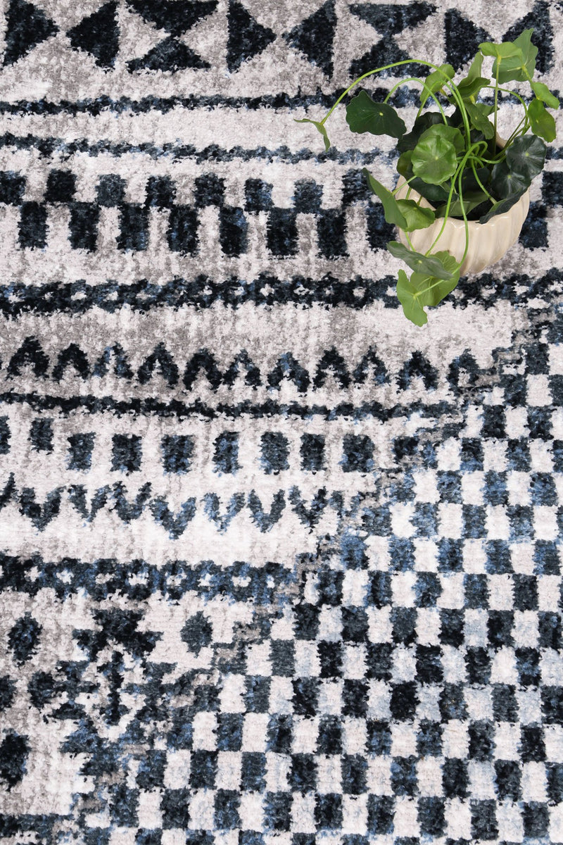 Paisley Tribal Blue Rug