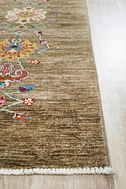 Kuchi Flower Beige Multi Rug