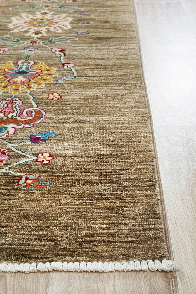Kuchi Flower Beige Multi Rug