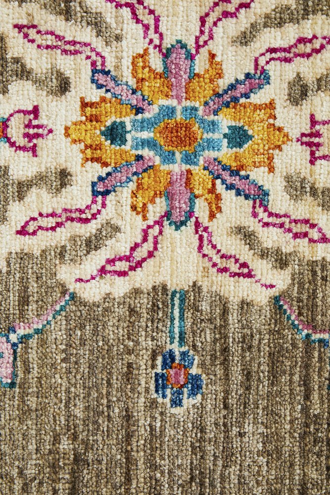 Kuchi Flower Beige Multi Rug