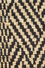 Kenya Tribal Natural Black Jute Rug