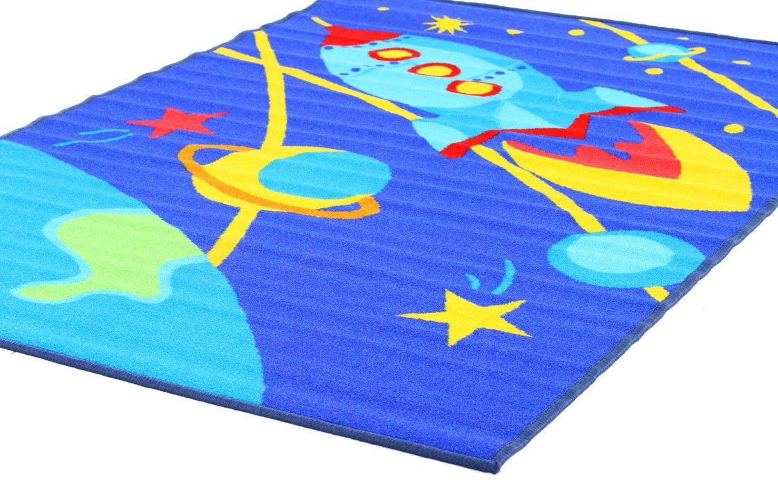 Kids Non Slip Outer Space Rug