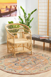 Bequest Heirloom Salmon Round Rug