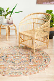 Bequest Heirloom Salmon Round Rug