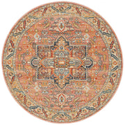 Bequest Heirloom Salmon Round Rug