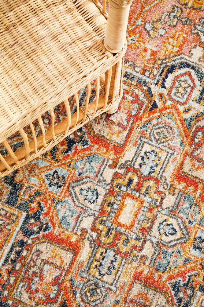 Bequest Heirloom Salmon Round Rug