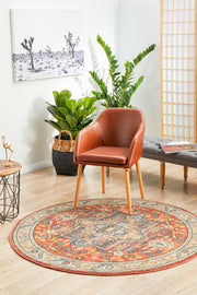 Bequest Heirloom Terracotta Round Rug