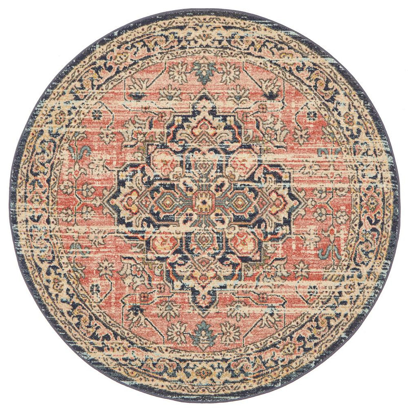 Bequest Wand Brick Round Rug