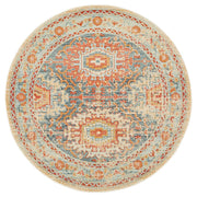 Bequest Sprig Blue Round Rug