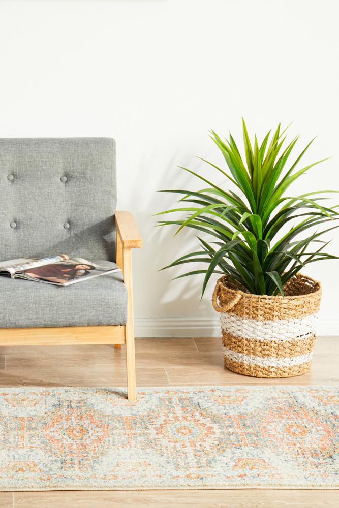 Bequest Sprig Blue Runner Rug