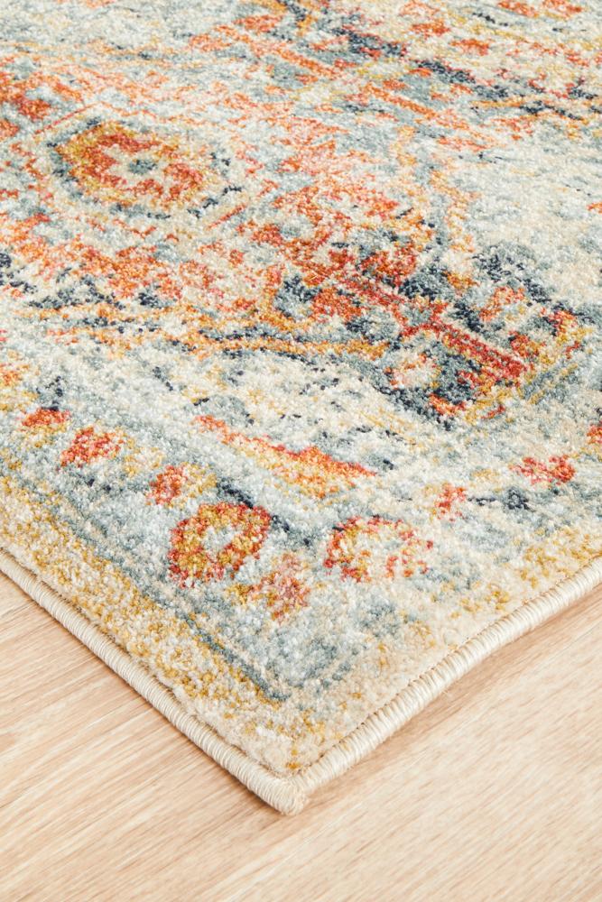 Bequest Sprig Blue Runner Rug