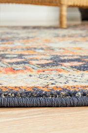 Bequest Rod Navy Round Rug