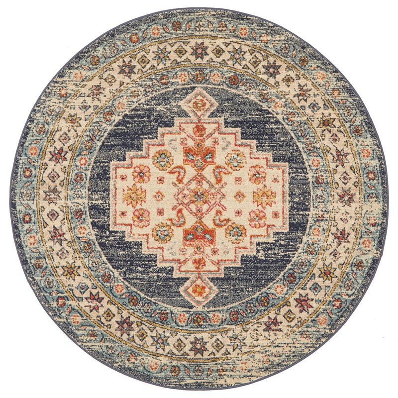 Bequest Antique Ecru Round Rug
