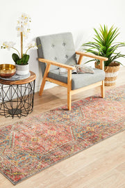 Bequest Reversion Crimson Runner Rug