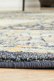 Bequest Patrimony Navy Round Rug