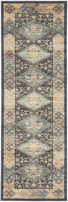 Bequest Patrimony Navy Runner Rug