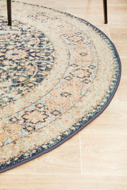 Bequest Heritage Midnight Round Uniart Rug