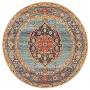 Bequest Memorial Rust Round Rug