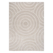 Les Nomades Ellipse Beige Wool Rug