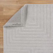 Les Nomades Felix Light Grey Wool Rug