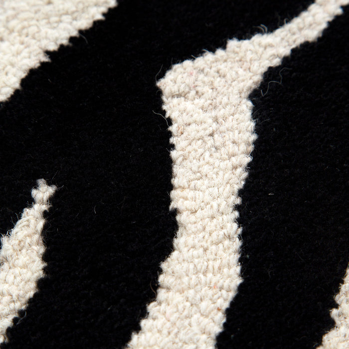 Les Nomades Zanzibar Black & White Wool Rug