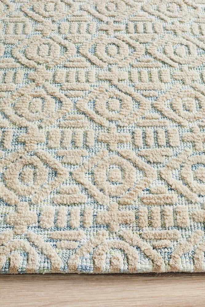 Denim Lacy Blue Ivory Rug