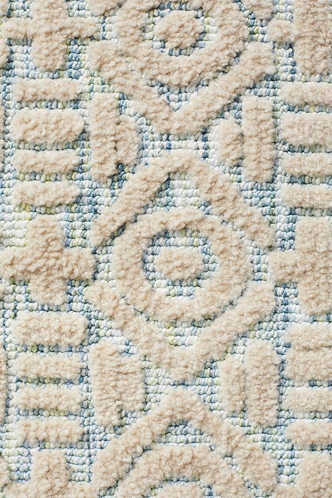 Denim Lacy Blue Ivory Rug