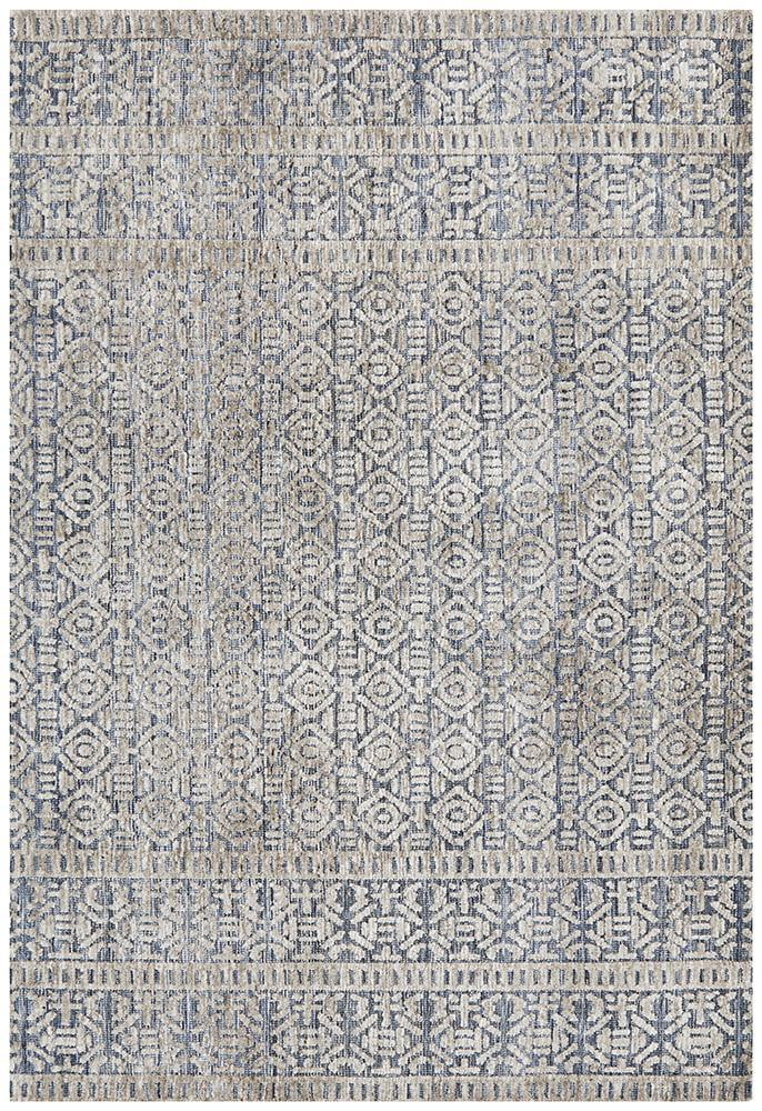 Denim Moria Navy Grey Rug