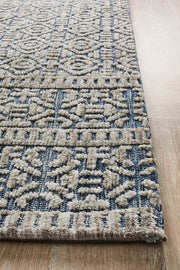 Denim Moria Navy Grey Rug