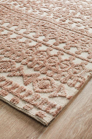 Denim Beta Peach Ivory Uniart Rug