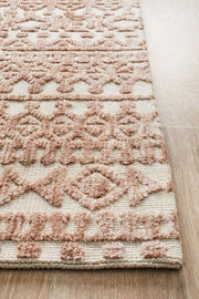 Denim Beta Peach Ivory Uniart Rug