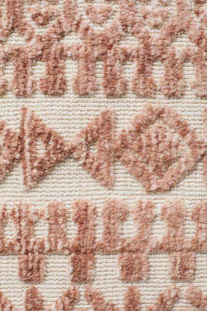 Denim Beta Peach Ivory Uniart Rug