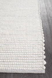 Ninnutsg Folt Wool Grey Rug