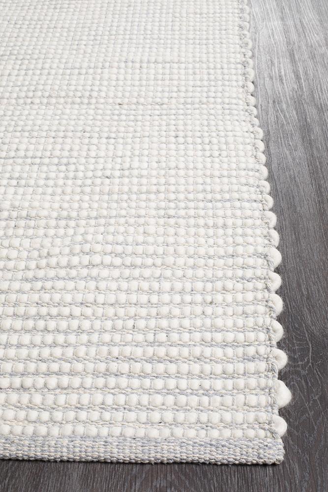 Ninnutsg Folt Wool Grey Rug